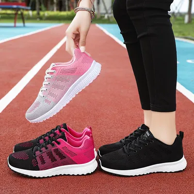 BREATHABLE AND COMFORTABLE FLYING WOVEN SPORTS SHOES