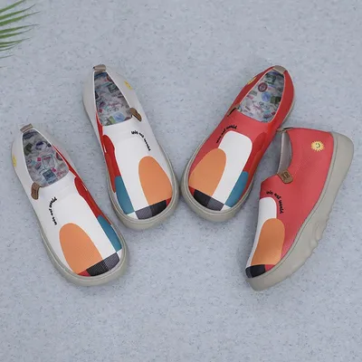 SPORTS PAINTED SINGLE SHOES BREATHABLE SOFT SOLE SHOES
