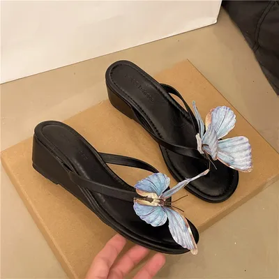 WEDGE HEEL FLIP FLOPS FOR WOMEN