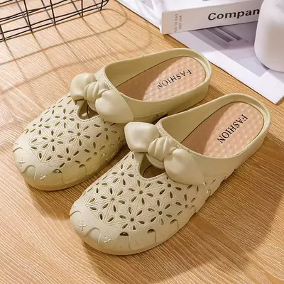 WOMEN'S FLAT NON SLIP TOE SLIPPERS