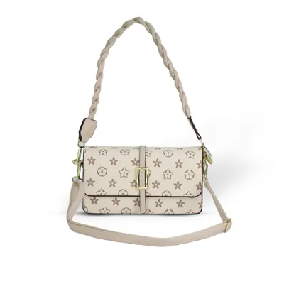 Premium Shoulder Bag with Braided Handle 