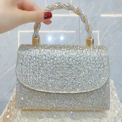 Luxury Crystal Stone Party Handbag
