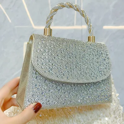 Luxury Crystal Stone Party Handbag