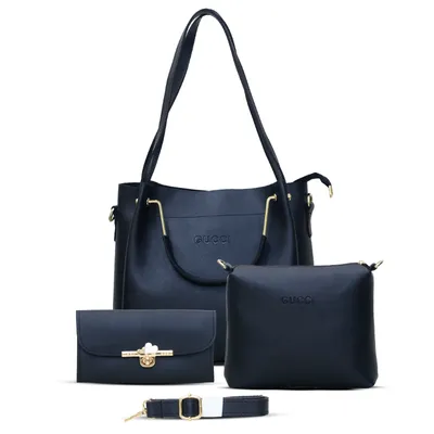 Premium 3-in-1 Women’s Combo Bag Set – Handbag, Crossbody & Clutch