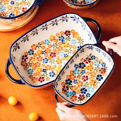 Heat-Resistant Turkish Design Ceramic  Bowl