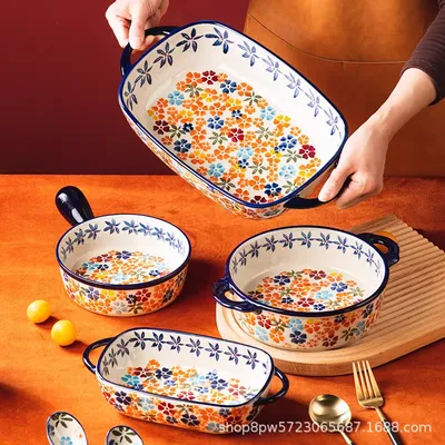 Heat-Resistant Turkish Design Ceramic  Bowl