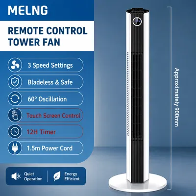 Bladeless Timer Tower Fan
