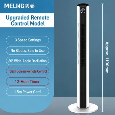 Bladeless Timer Tower Fan