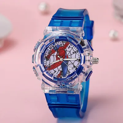 Spider-Man LED Light Kids’ Watch – Superhero Glow Edition