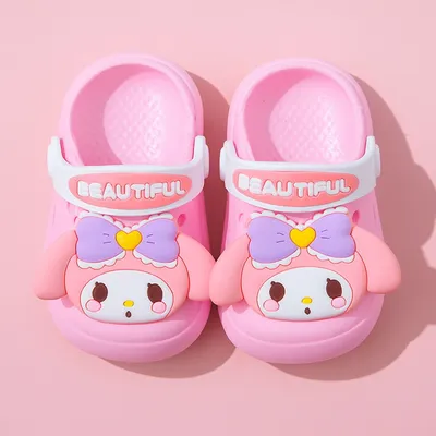 Baby Melody Pink Clogs – Soft, Cute & Comfortable Cartoon Sandals for Kids