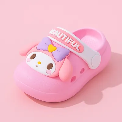 Baby Melody Pink Clogs – Soft, Cute & Comfortable Cartoon Sandals for Kids