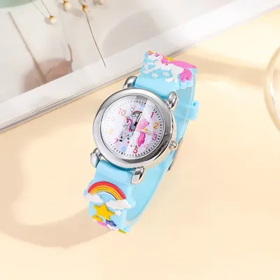 3D Cartoon Car Kids’ Watch – Colorful Silicone Strap Edition