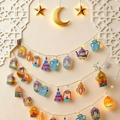 Ramadan & Eid Mubarak LED Decorative Fairy Lights