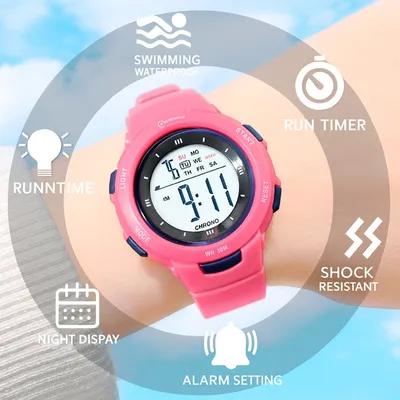 Mingrui Digital Sports Kids’ Watch – Waterproof & Multifunction Edition