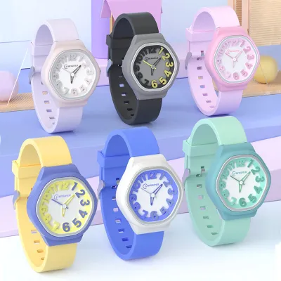 Mingrui ColorPop Kids’ Analog Watch – Soft Silicone Fun Edition