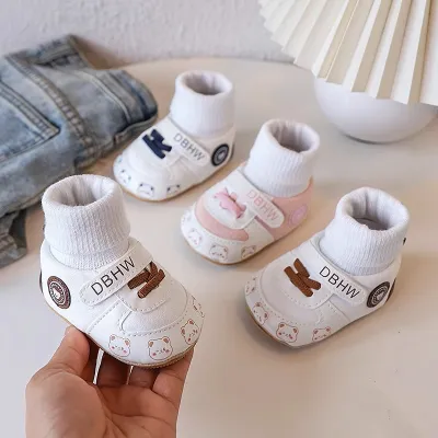 Cute Bear Baby Sock Shoes – Soft Non-Slip Crib Shoes for Newborns & Toddlers