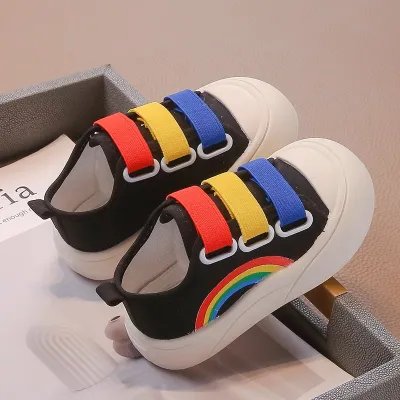 Rainbow Step Sneakers – Colorful, Comfy & Easy Wear Shoes for Kids