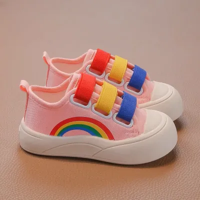 Rainbow Step Sneakers – Colorful, Comfy & Easy Wear Shoes for Kids