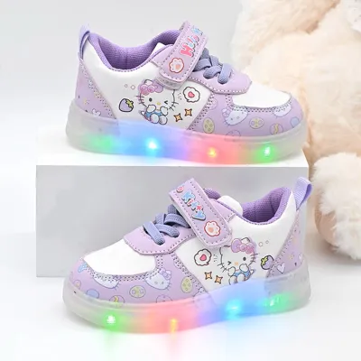 Hello Kitty LED Light-Up Princess Sneakers for Girls