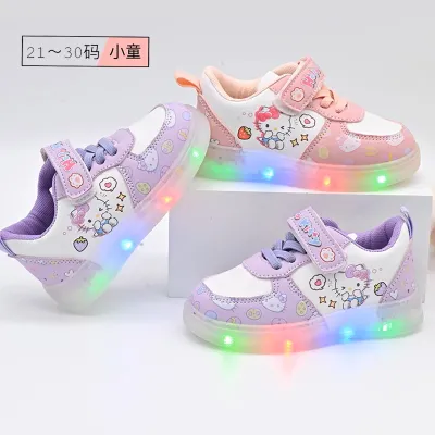 Hello Kitty LED Light-Up Princess Sneakers for Girls