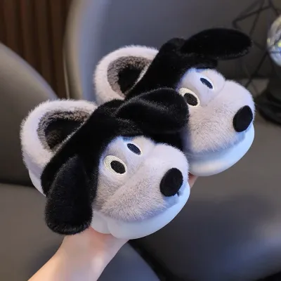 Cozy Pup Plush Winter Slippers – Ultra Soft & Warm Cartoon Dog Shoes