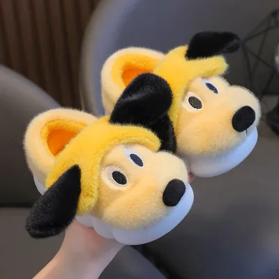 Cozy Pup Plush Winter Slippers – Ultra Soft & Warm Cartoon Dog Shoes
