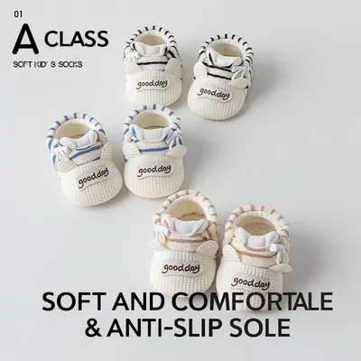 “Good Day” Soft Knit Anti-Slip Prewalker Shoes