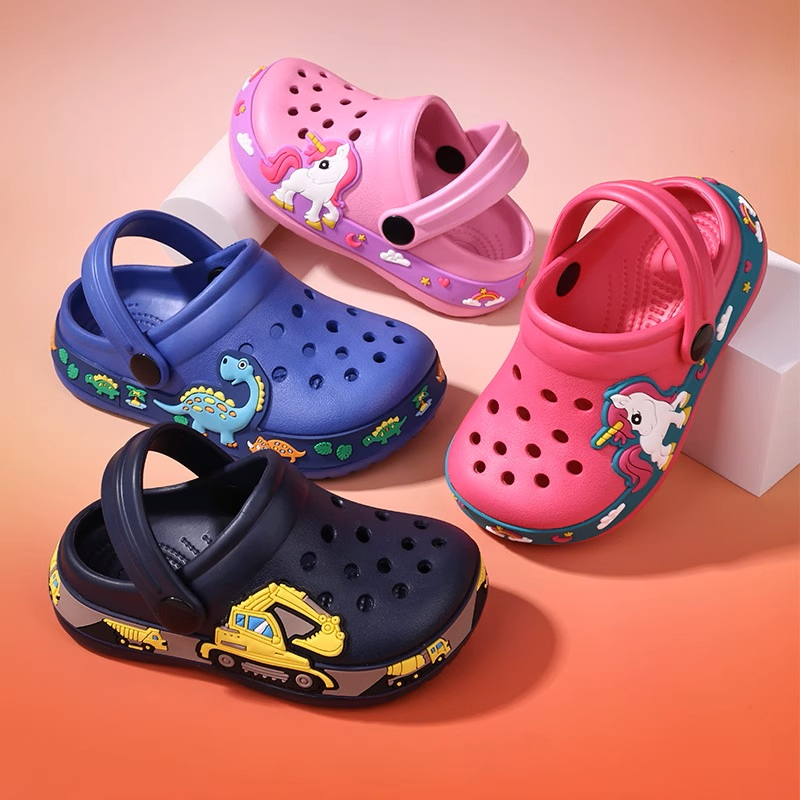 Kids' Anti-Slip Cushion Clogs - Flexible, Durable, and Fun Cartoon