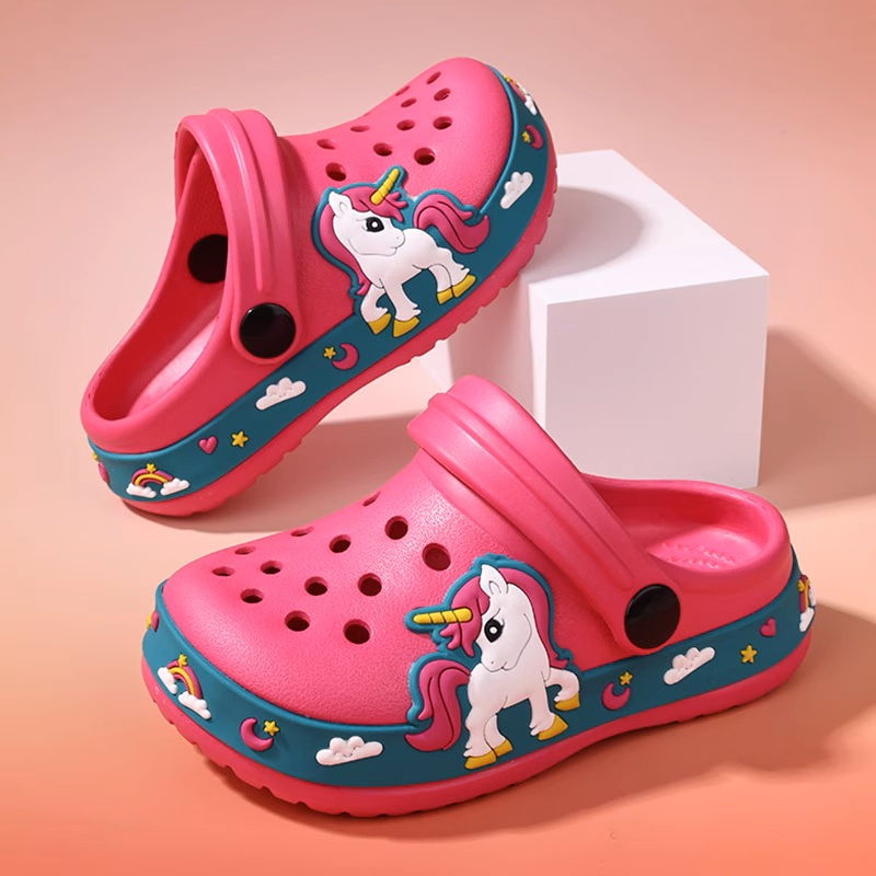 Kids' Anti-Slip Cushion Clogs - Flexible, Durable, and Fun Cartoon