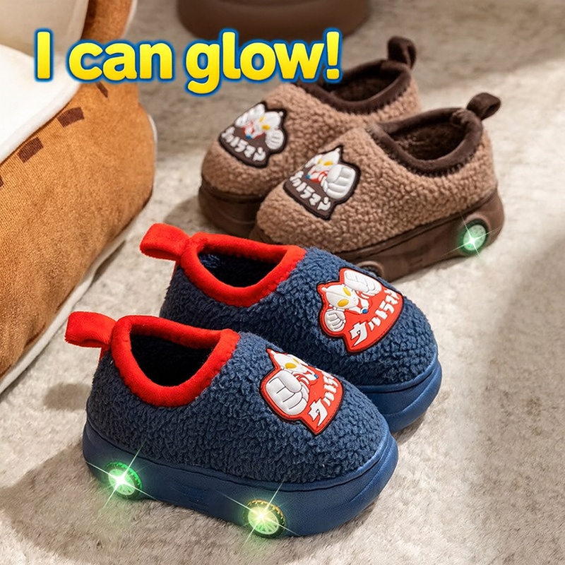 Glow Step Winter Shoes – Warm, Soft & Light-Up Anti-Slip Baby Slippers