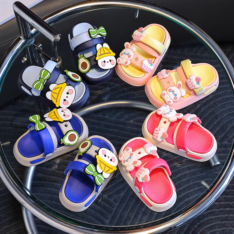 Adorable Bunny & Cupcake Baby Sandals – Soft Sole Anti-Slip Shoes for Toddlers