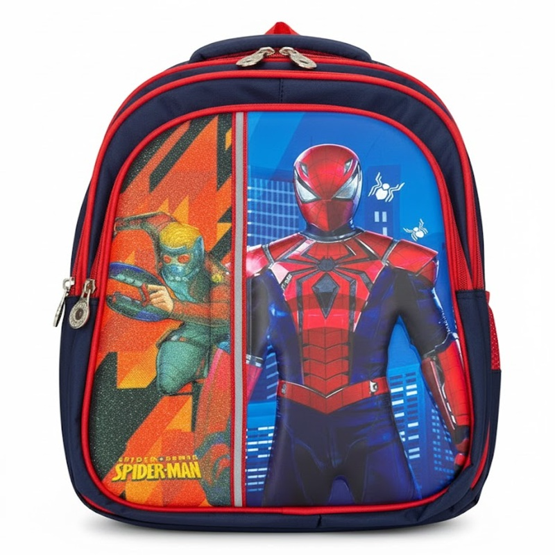 “Spider-Man Hero Strike School Backpack – Premium Marvel Edition”