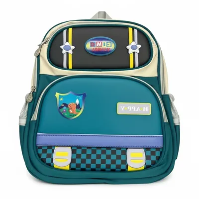 Happy Kids Premium School Backpack – Multi-Pocket Cartoon Edition