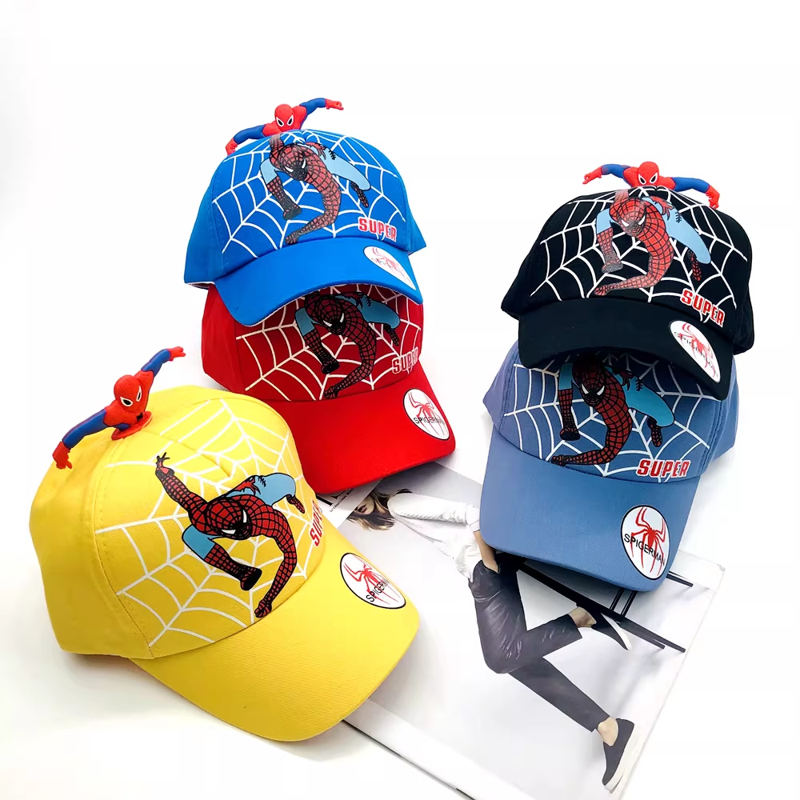 Spiderman 3D Cartoon Cap for Kids