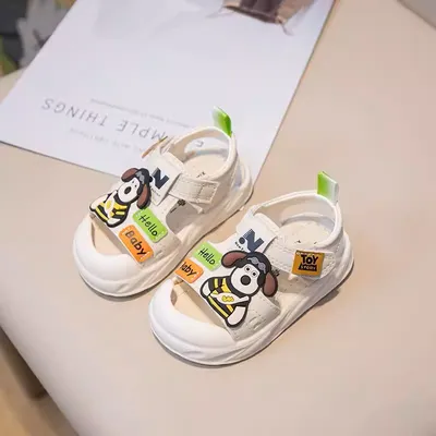 Sky-Paws Adventure Pilot: Anti-Collision Soft-Sole Toddler Sandals