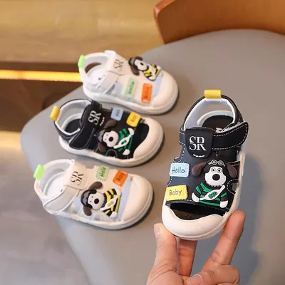 Sky-Paws Adventure Pilot: Anti-Collision Soft-Sole Toddler Sandals