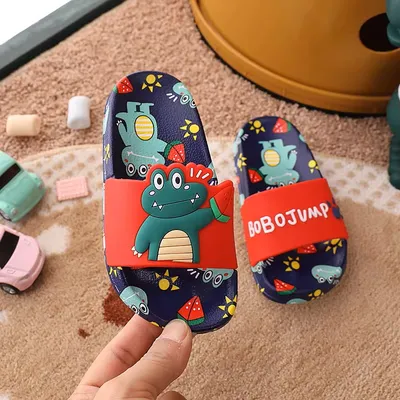 DinoStride Ultra-Soft Kids' Cartoon Slides