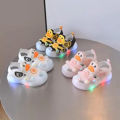 GlowDuck LED Toddler Walking Sandals
