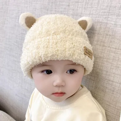 Baby Clubb Soft Teddy Ear Winter Knit Cap