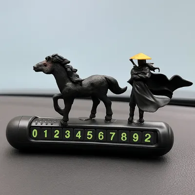 Japanese Warrior Car Decoration-  Parking Number Plate⚔️🖤