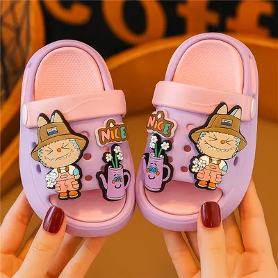 Cute Cartoon Character Soft Clogs – Colorful EVA Sandals for Kids