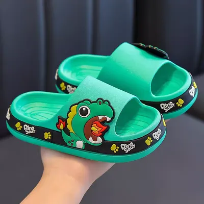 Kids' 3D "Rawr-some" Cartoon Slides - Fun & Lightweight Toddler Summer Sandals