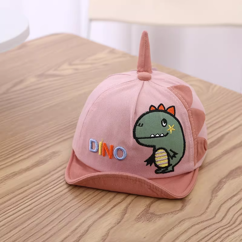 Kids' 3D Dinosaur Spike Baseball Cap - Fun Cartoon T-Rex Sun Hat for Boys & Girls