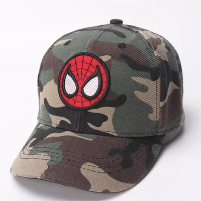 Camouflage Spider Patch Adjustable Baseball Cap