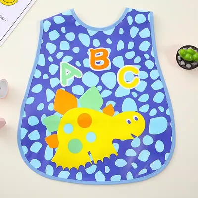 Baby Apron Bib Cartoon Print, with Hanger