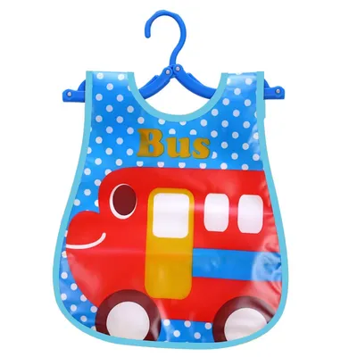 Baby Apron Bib Cartoon Print, with Hanger