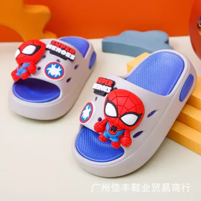 Kids Super Hero Clogs (Spider-Style Design)