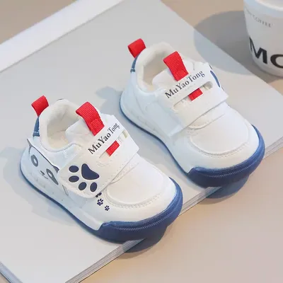 🧸 Baby Toddler Casual Shoes – Soft Sole, Cute Paw Design