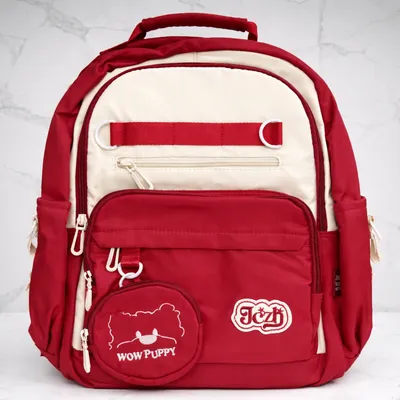 Red & Cream Kids Backpack – WOWPUPPY