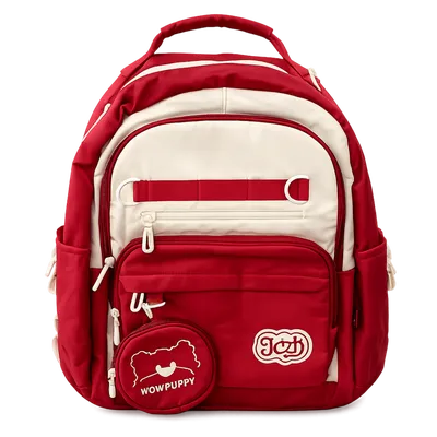 Red & Cream Kids Backpack – WOWPUPPY